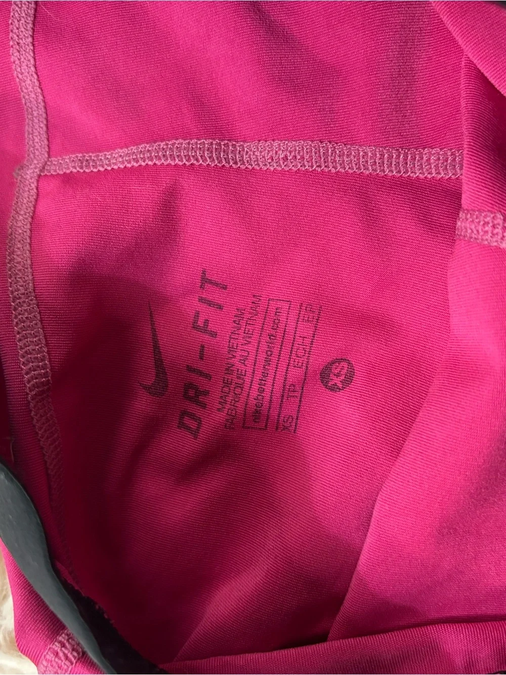 Nike Women’s Magenta Performance Bike Shorts with Black Waistband